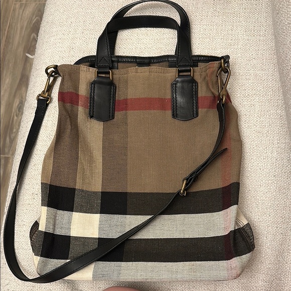 Burberry Checkered Tote Bag - Picture 1 of 7